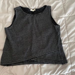 Black and Silver Tank Top